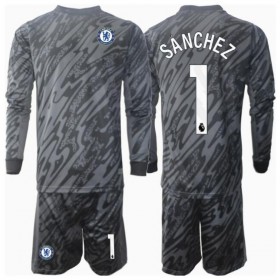 Chelsea Robert Sanchez #1 Keeper Borte skjorte til barn 2024-25 Langermet (+ korte bukser)